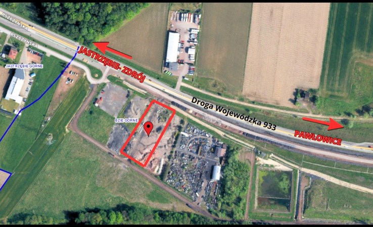 działka na wynajem - Jastrzębie-Zdrój, Bzie Górne, Pszczyńska