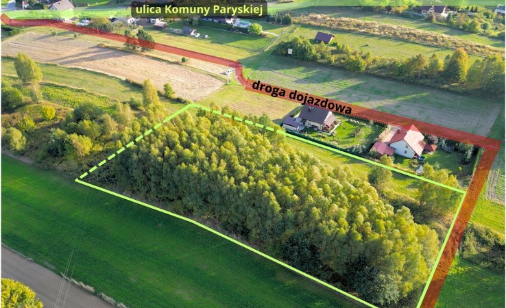 działka na sprzedaż - Jastrzębie-Zdrój, Moszczenica, Komuny Paryskiej